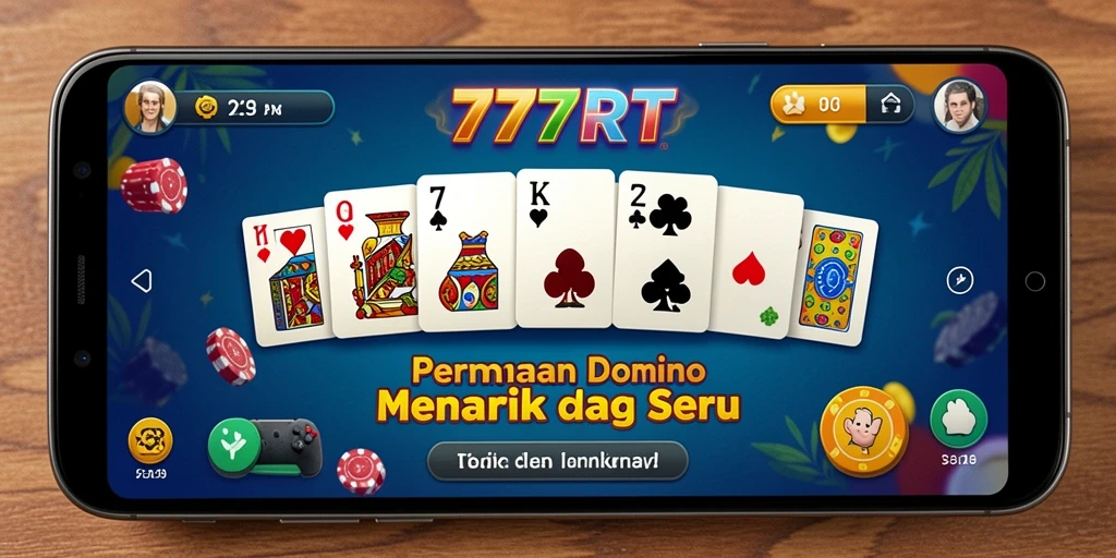 Tampilan gameplay 777RT yang menarik dan seru dalam permainan Domino.