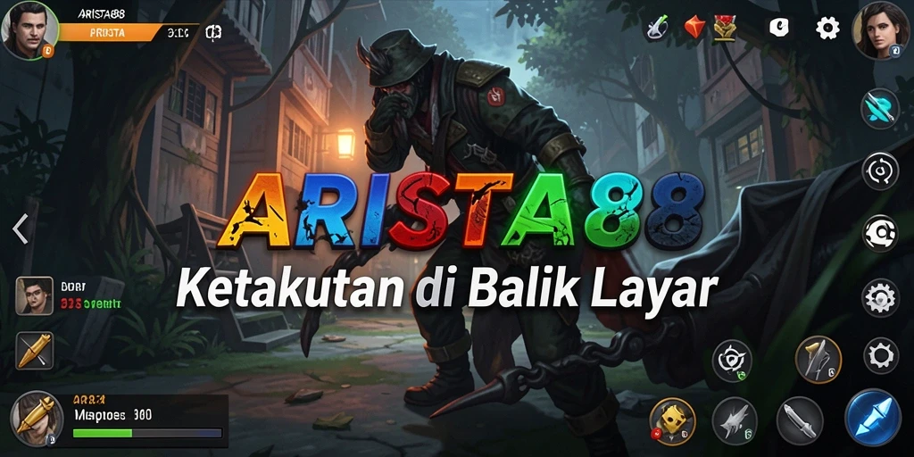 Screenshot gameplay ARISTA88 dengan suasana horror yang mencekam.