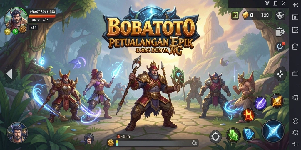 Tangkapan layar dari gameplay BOBATOTO yang menampilkan pertarungan epik.