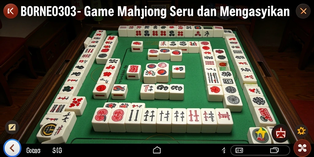 Tampilan gameplay Mahjong yang memukau di BORNEO303.