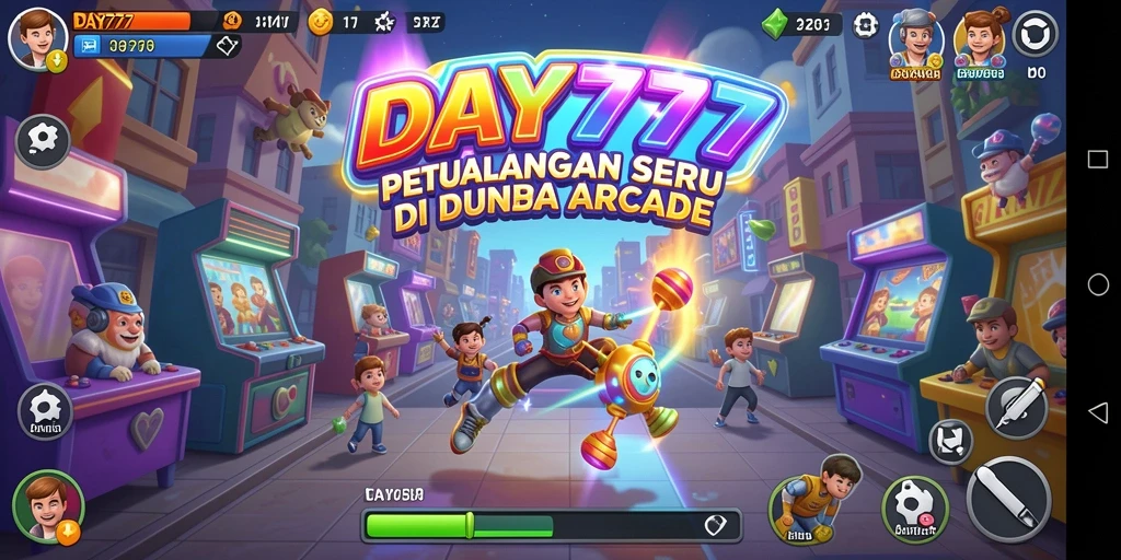 Tampilan gameplay seru dan penuh warna dari DAY777.