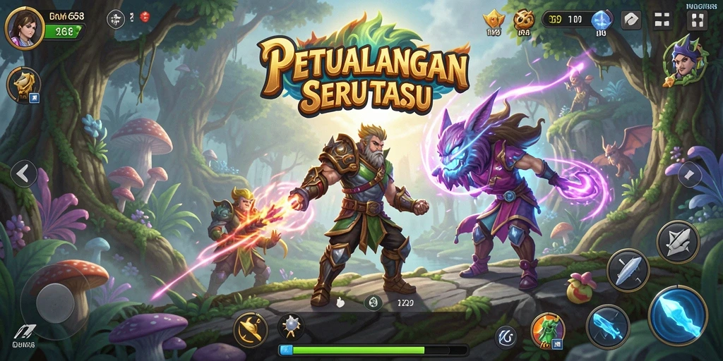 Screenshot gameplay G668 menampilkan aksi seru di dunia petualangan.