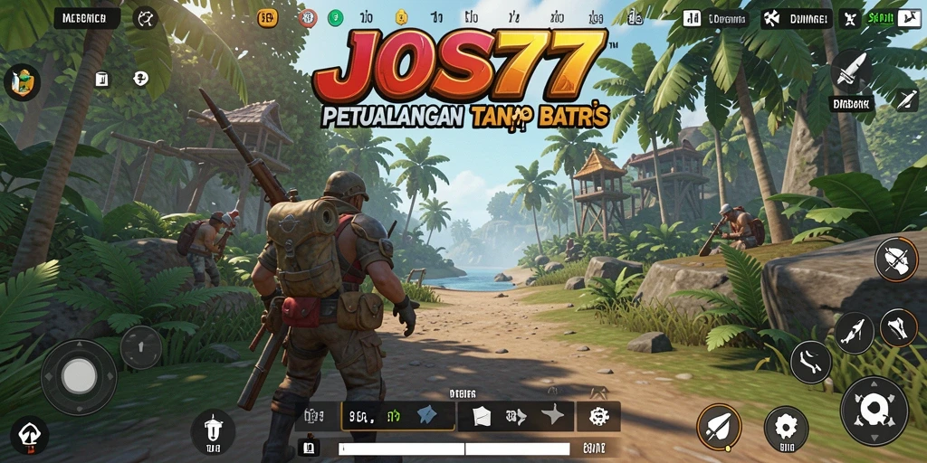Screenshot permainan JOS77 menampilkan eksplorasi dunia terbuka yang luas.