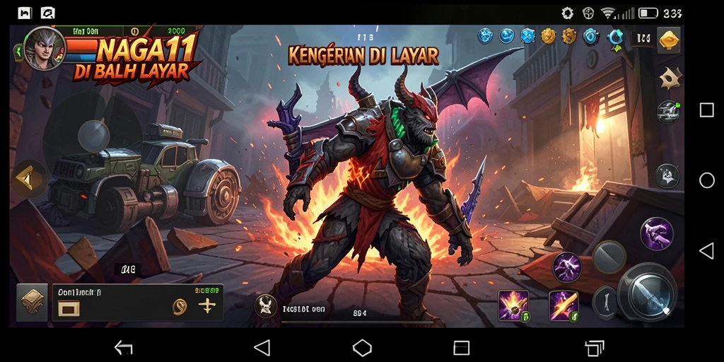 Screenshot gameplay mencekam dari NAGA11 yang menunjukkan suasana horor.