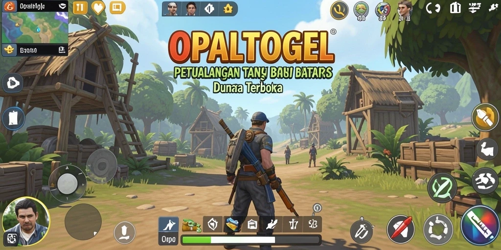 Tampilan gameplay epik dalam dunia terbuka OPALTOGEL.