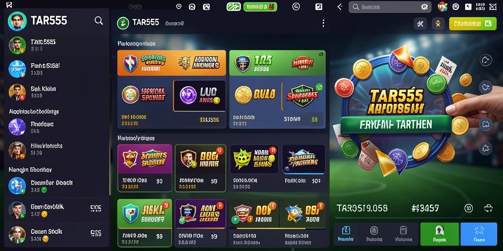 Tampilan screenshot TAR555 dengan fitur taruhan langsung yang menarik.