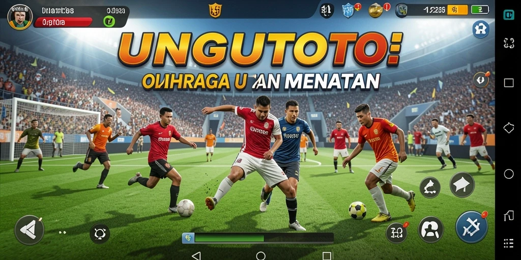 Tampilan gameplay UNGUTOTO yang seru dengan berbagai olahraga.