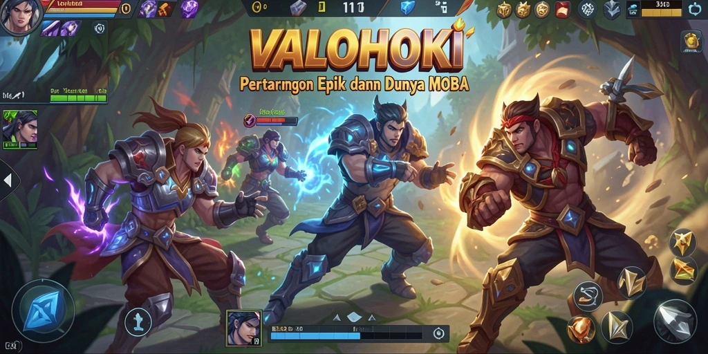 Screenshot gameplay <strong>VALOHOKI</strong> dengan aksi pertarungan memukau.