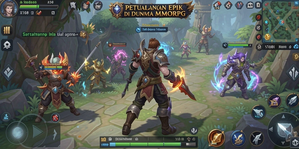 Tampak gameplay seru dan interaksi antar pemain di X168.