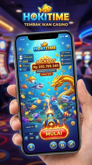 Pengguna sedang mengunduh aplikasi melalui hokitime dengan cepat.